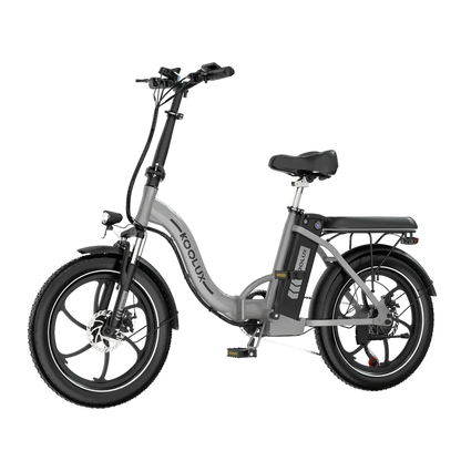 VAE KOOLUX BK6S 3.0 GRIS vue de coté gauche de trois quart E-VELO