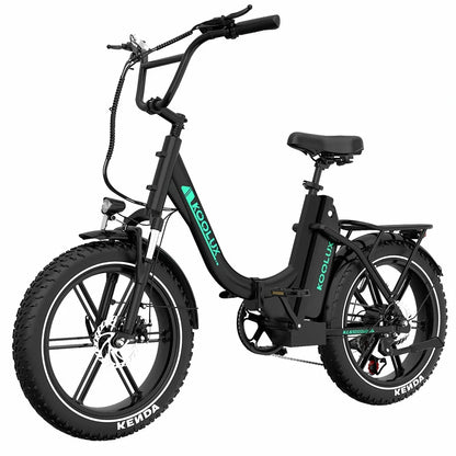 Fat Bike KOOLUX KL6S EU noir vue de coté gauche E-VELO