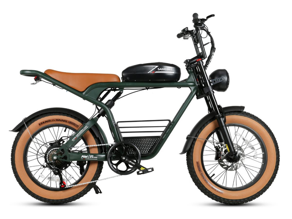 SAMEBIKE M20 Fat Bike électrique rétro 20x4 vue de profil droit