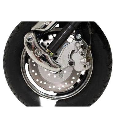 Roue, pneu 10 pouces et frein a disque avant du Scooter électrique rétro style Vespa 1200W – 60V 20Ah – 45 km/h