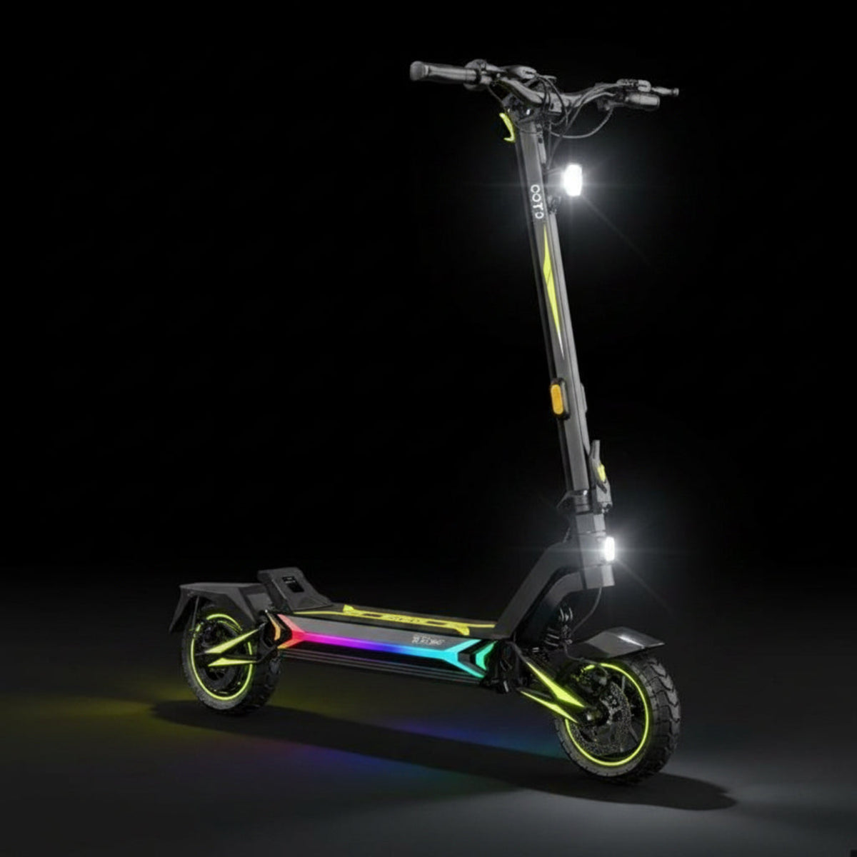 LED intégrés de la trottinette électrique OOTD SR1 pour visibilité ultra optimales E-VELO
