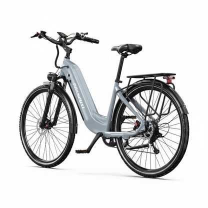 ONESPORT OT05 PRO argent vue arrière de coté gauche E-VELO