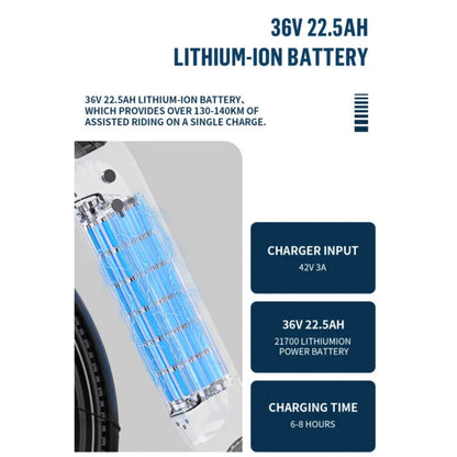 ONESPORT OT05 PRO batterie 36V 22,5Ah E-VELO