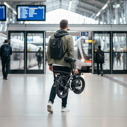 Petit vélo électrique pliable YINYU14 pratique pour déplacements urbains et camping-car