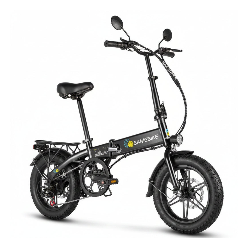 Vélo électrique pliant compact 14 pouces YINYU14 noir idéal ville et transport facile