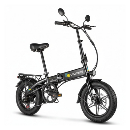 Vélo électrique pliant compact 14 pouces YINYU14 noir idéal ville et transport facile